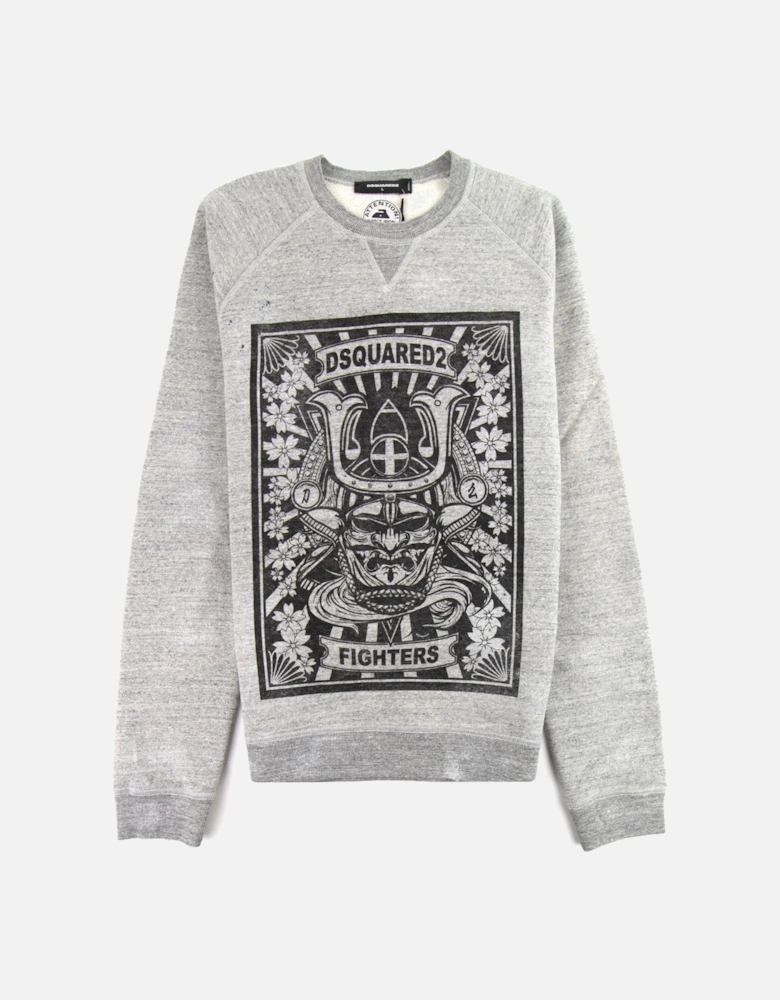 Fighters Crewneck Sweatshirt Grey