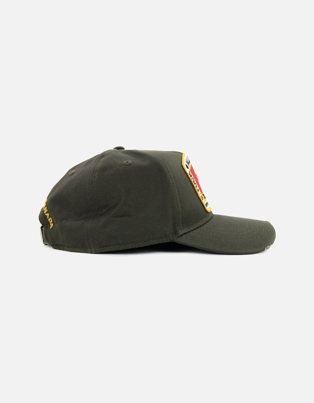 Canadian Flag Baseball Cap Military Green