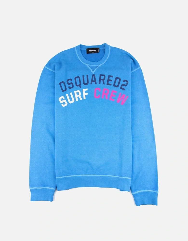 Dsquared Surf Crew Sweatshirt Blue