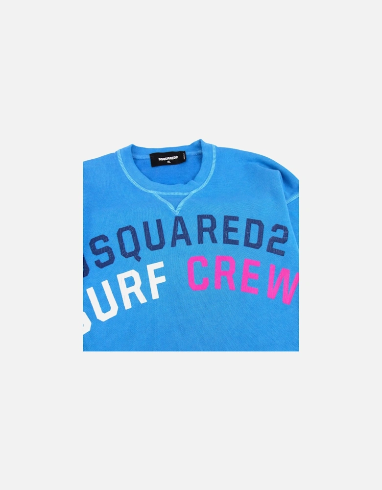 Dsquared Surf Crew Sweatshirt Blue
