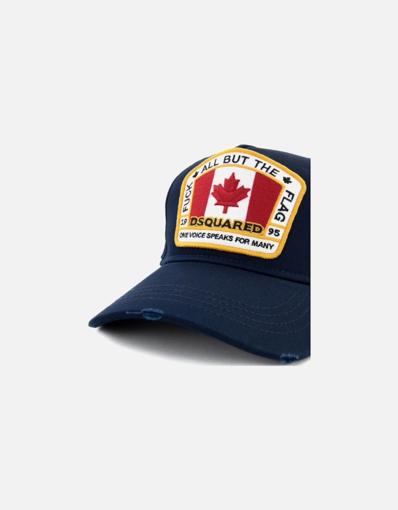 Canadian Flag Baseball Cap Navy