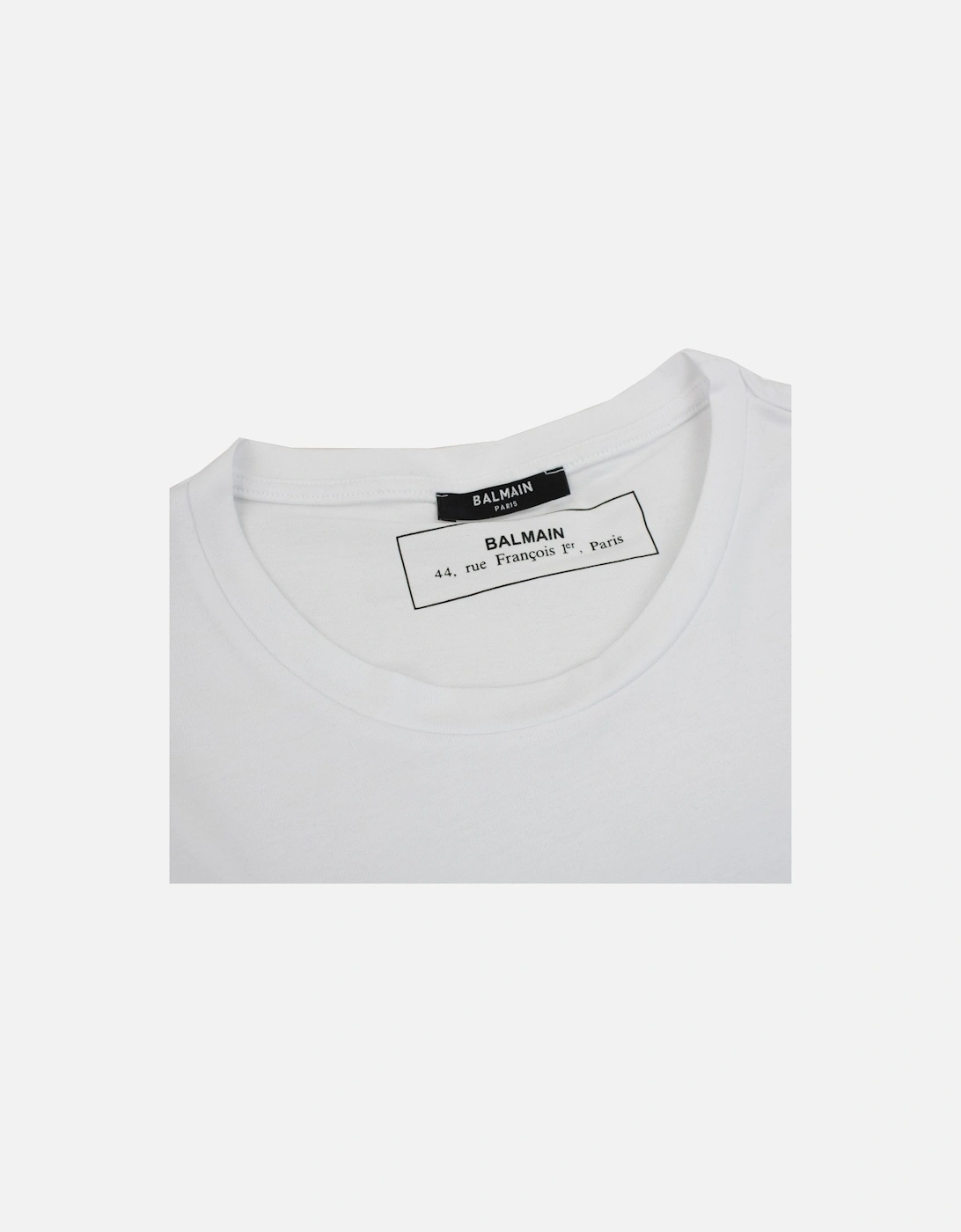 Reflective Paris Logo T Shirt White