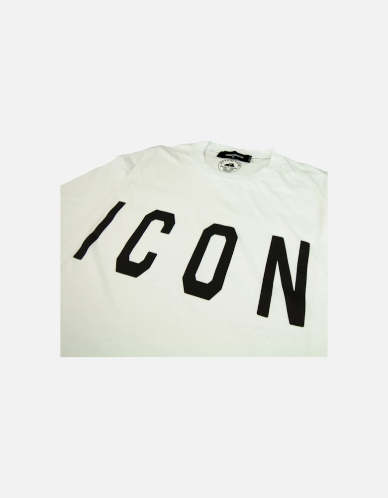 Icon Print T-shirt White 0100