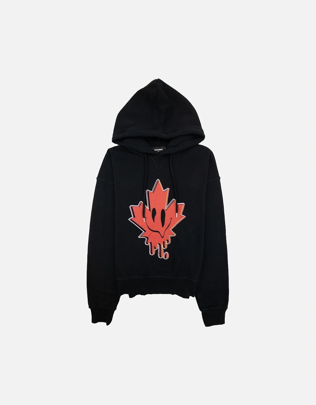 Leaf Logo Hoodied Sweatshirt Black, 6 of 5
