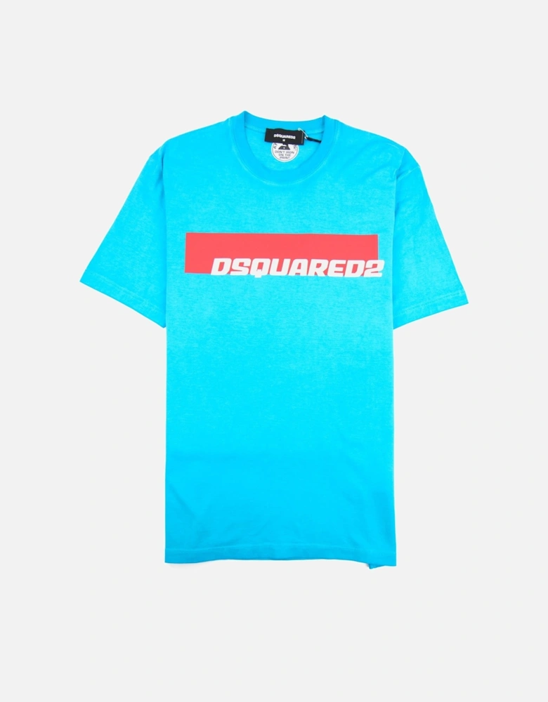 Stripe Logo T-shirt Teal