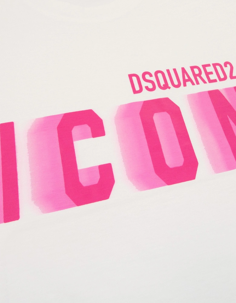 Icon Blur Cool Fit T Shirt White