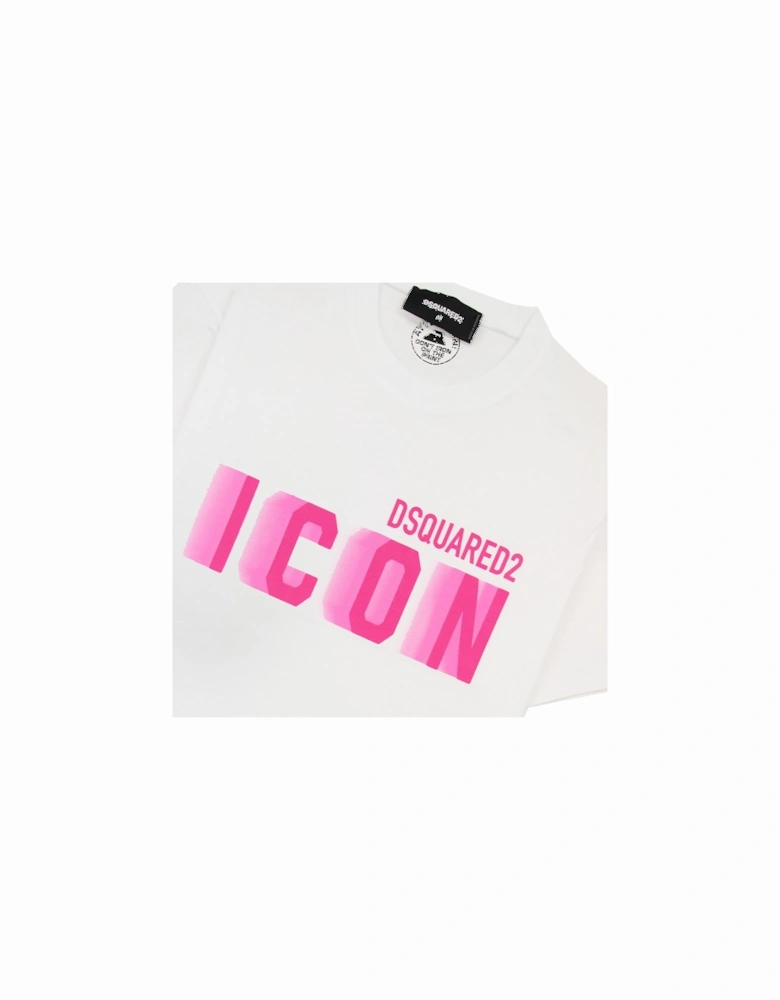 Icon Blur Cool Fit T Shirt White