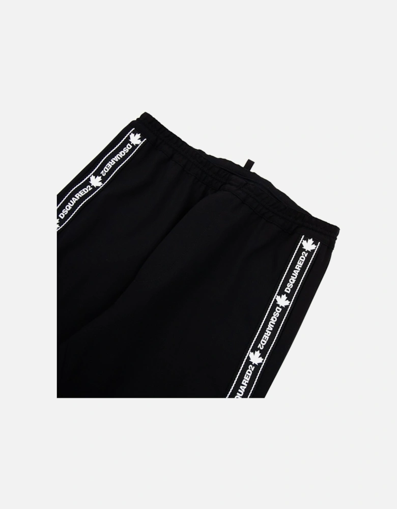 Tape Details Stretch Wool Joggers Black 900