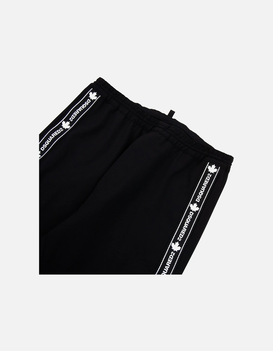 Tape Details Stretch Wool Joggers Black 900