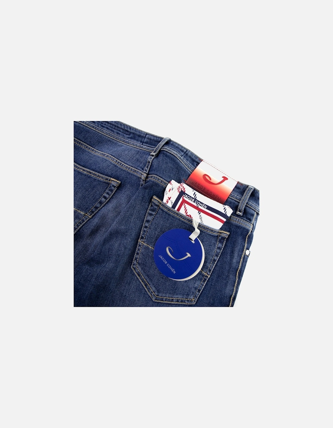 J688 Red Fade Patch Jeans Denim