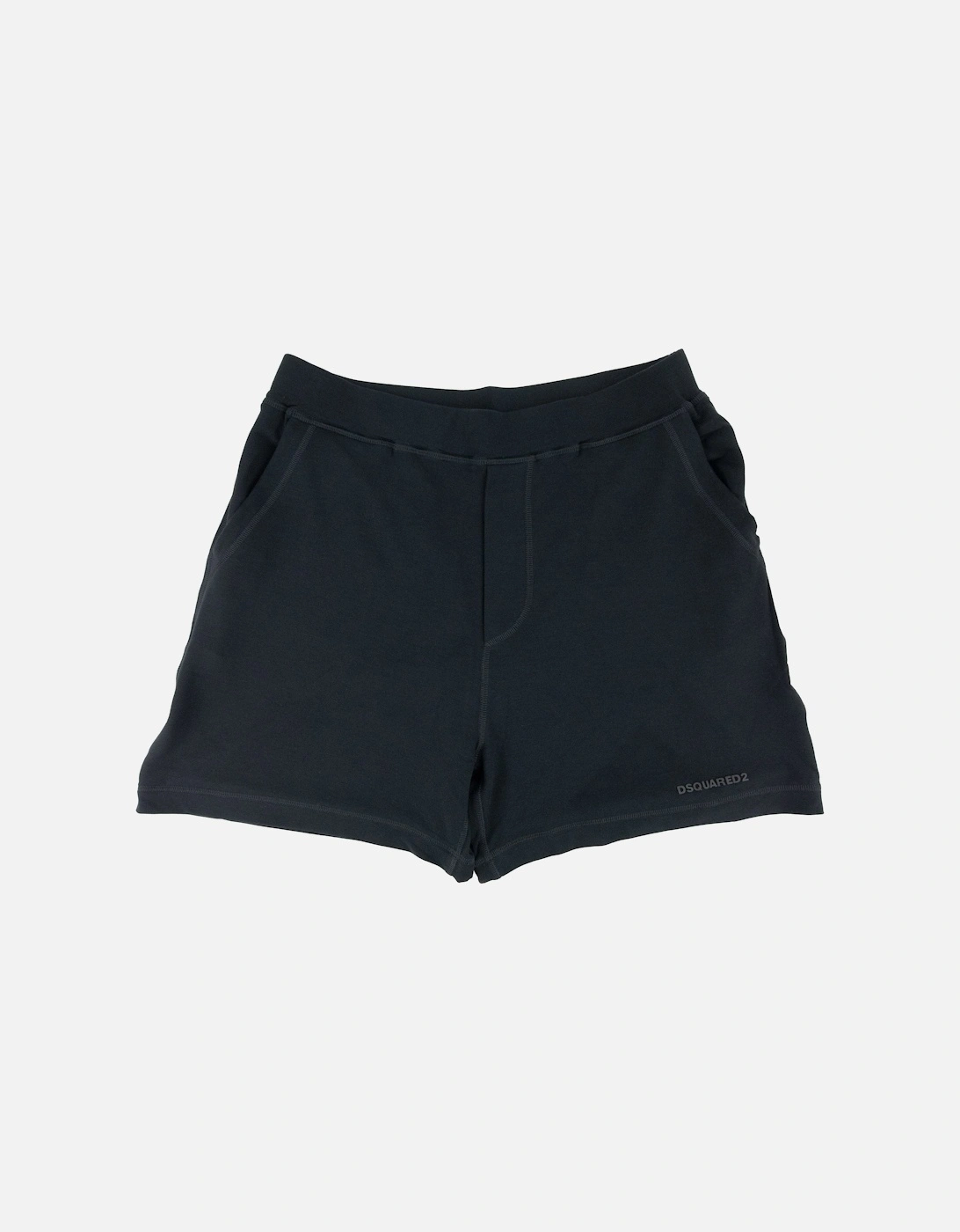Rubber Logo Stretchy Shorts Black, 4 of 3