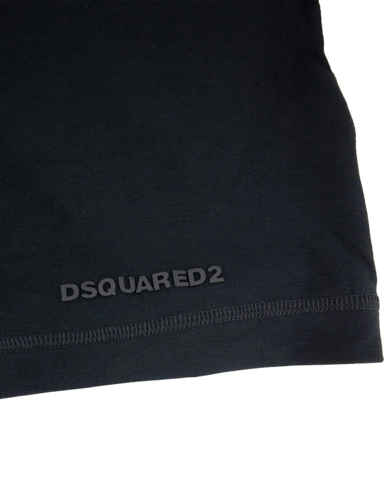 Rubber Logo Stretchy Shorts Black