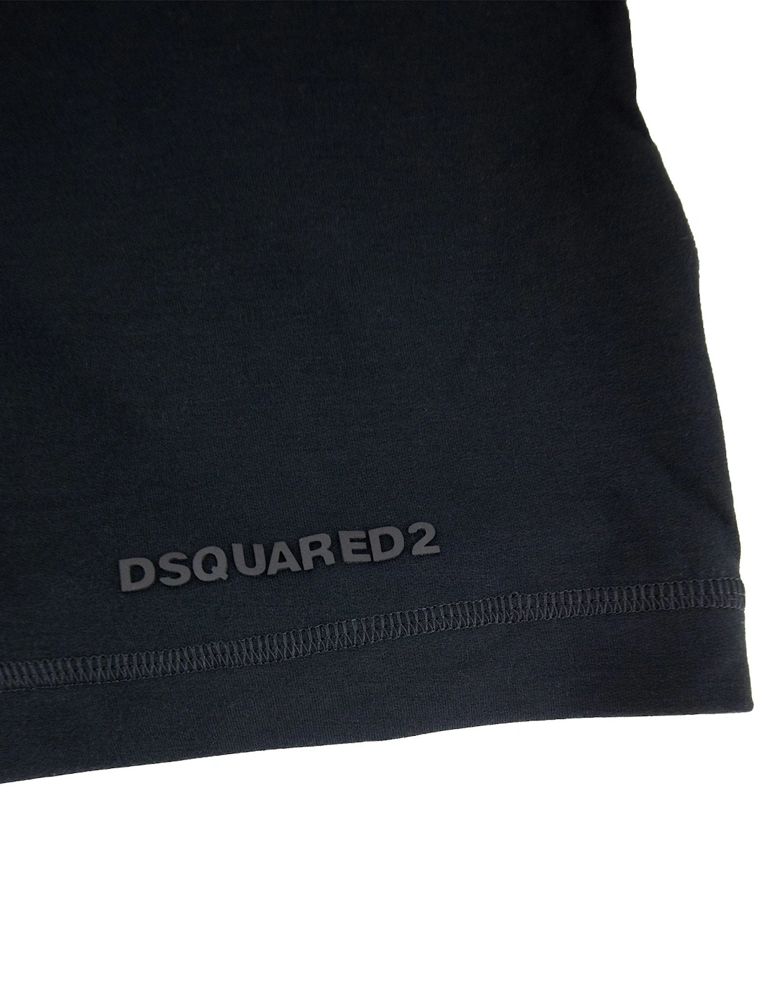 Rubber Logo Stretchy Shorts Black