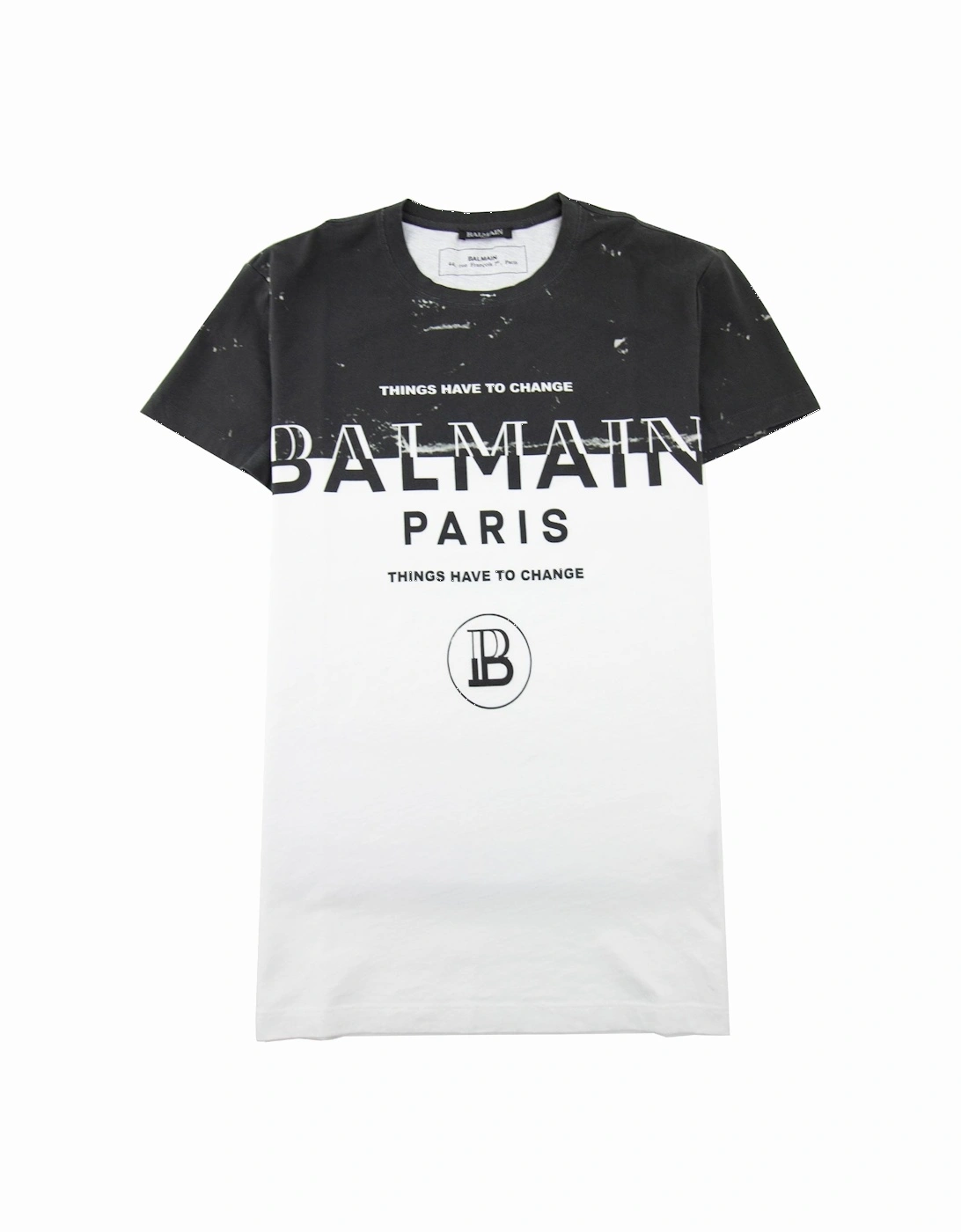 Paris Logo Print T Shirt Black/White, 3 of 2