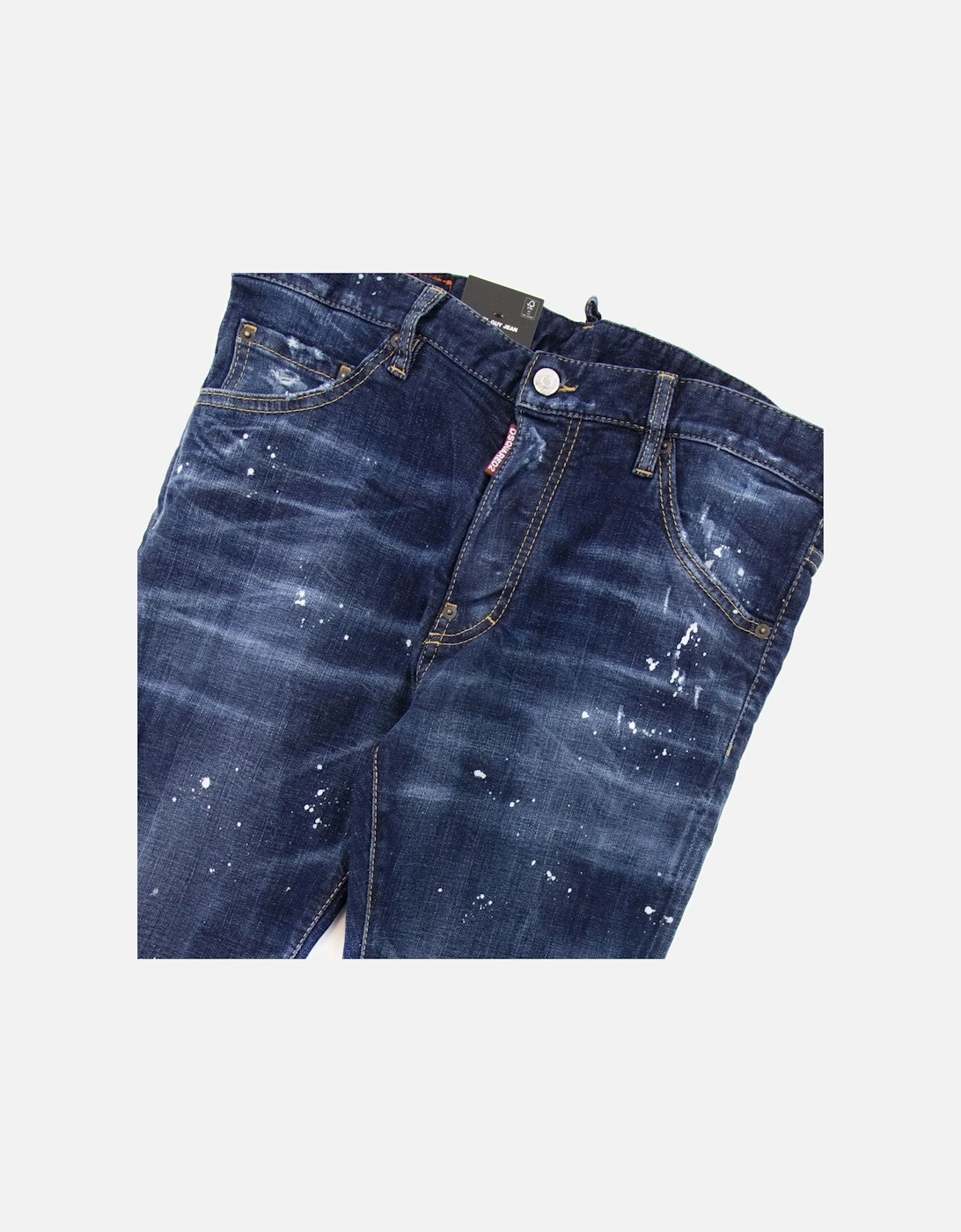 Cool Guy Milky Wash Tidy Biker Jeans Navy Blue 470