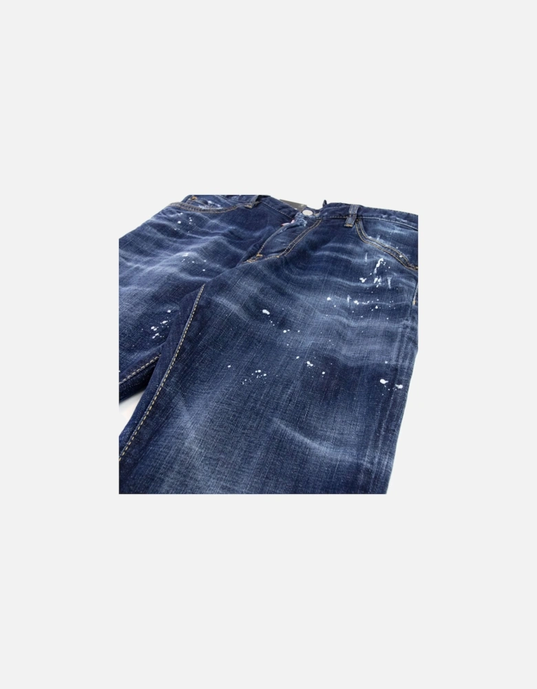 Cool Guy Milky Wash Tidy Biker Jeans Navy Blue 470