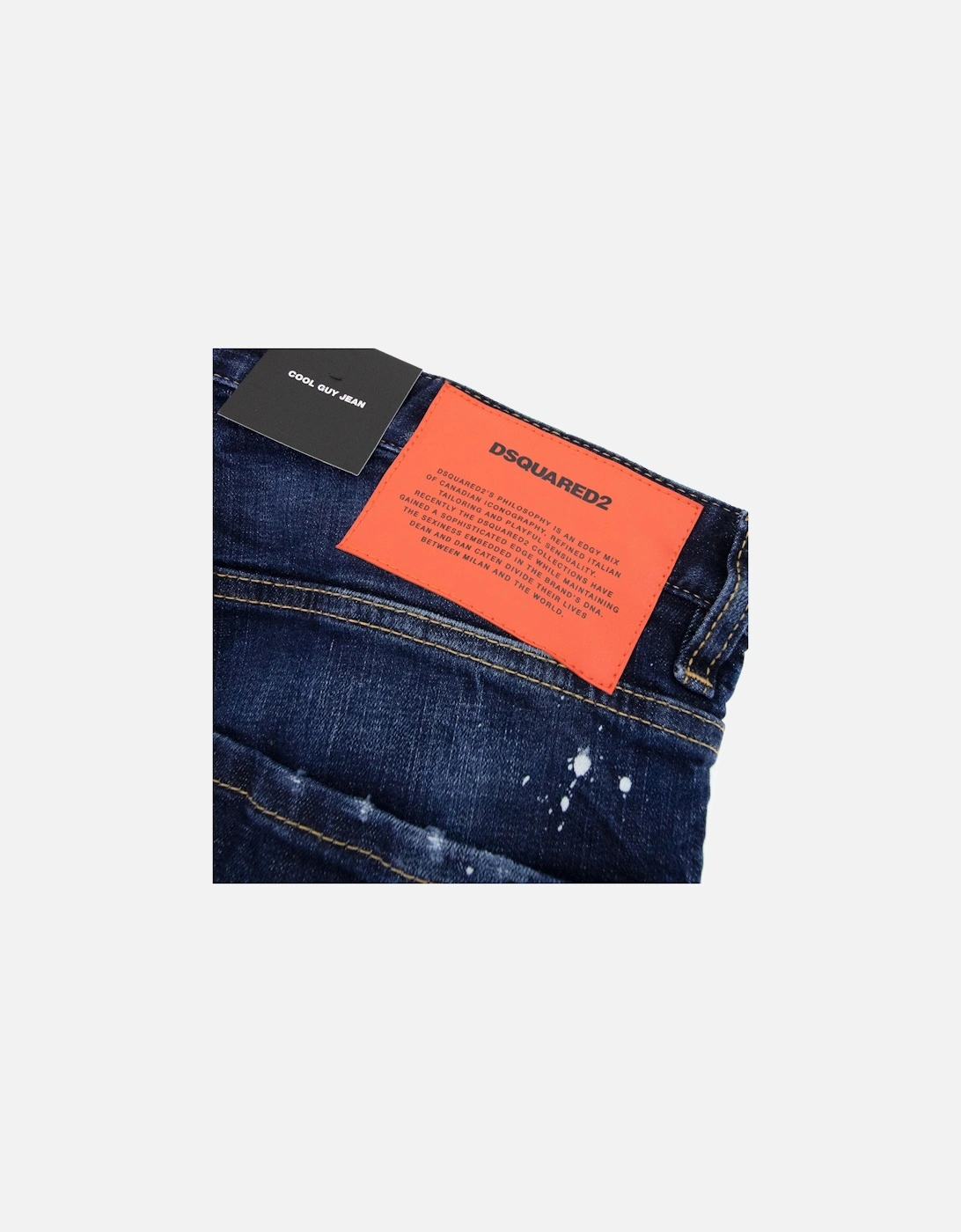 Cool Guy Milky Wash Tidy Biker Jeans Navy Blue 470