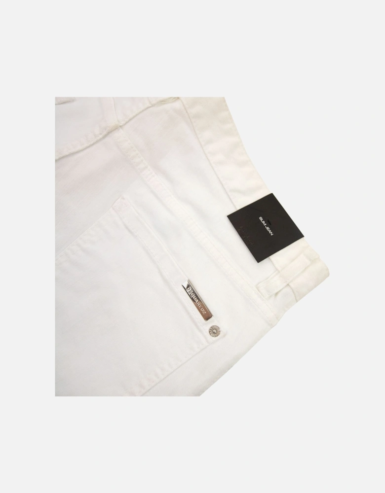 Stretch Slim Fit Jeans White 100