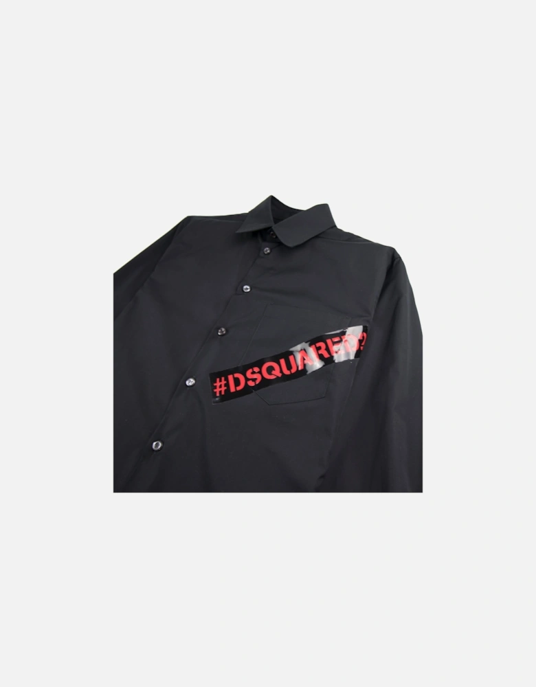 Tape Pocket Shirt Black