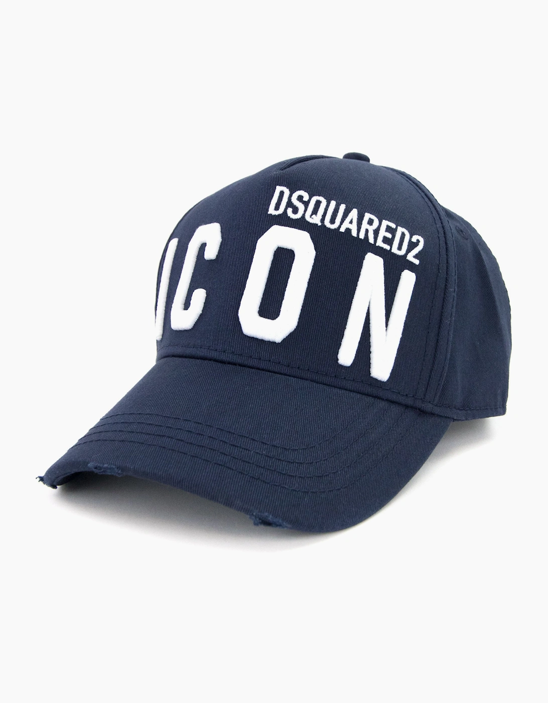 Dsquared2 Men's Blue/Multi Icon Cap /White  Os