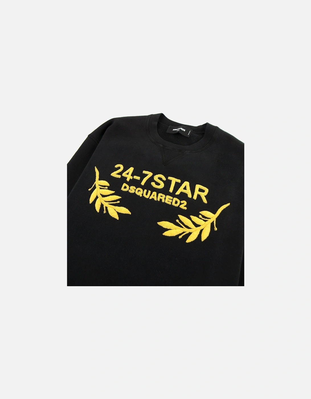 24-7 Star Embroidered Sweatshirt Black