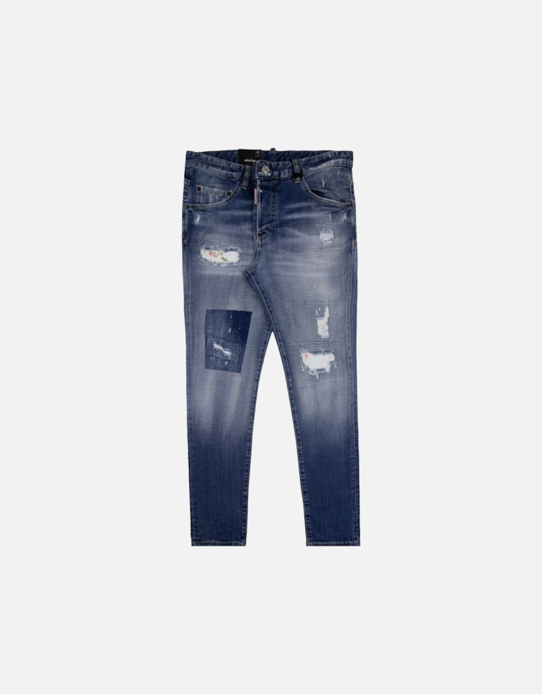 Light Patch Skater Jean Denim 470