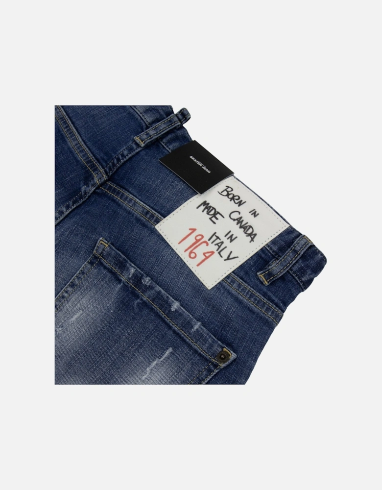 Light Patch Skater Jean Denim 470