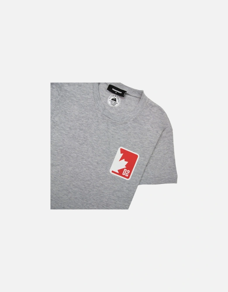 D2 Patch Logo T Shirt Grey