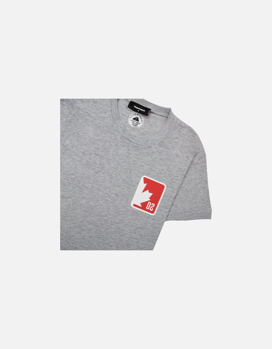 D2 Patch Logo T Shirt Grey