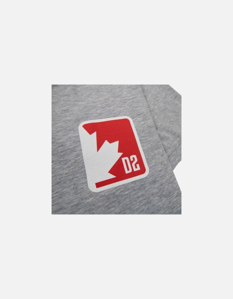 D2 Patch Logo T Shirt Grey