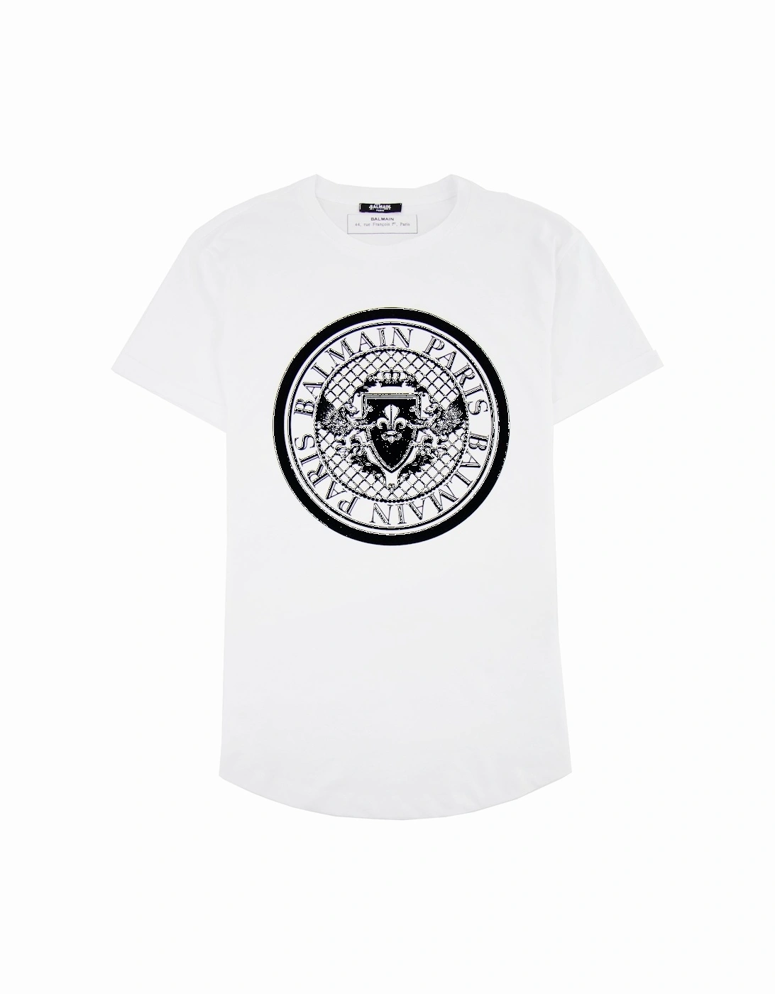 Cotton T-shirt With Velvet Medallion White, 4 of 3