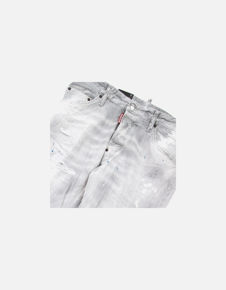 Cool Guy Multi Paint Jean Light Grey