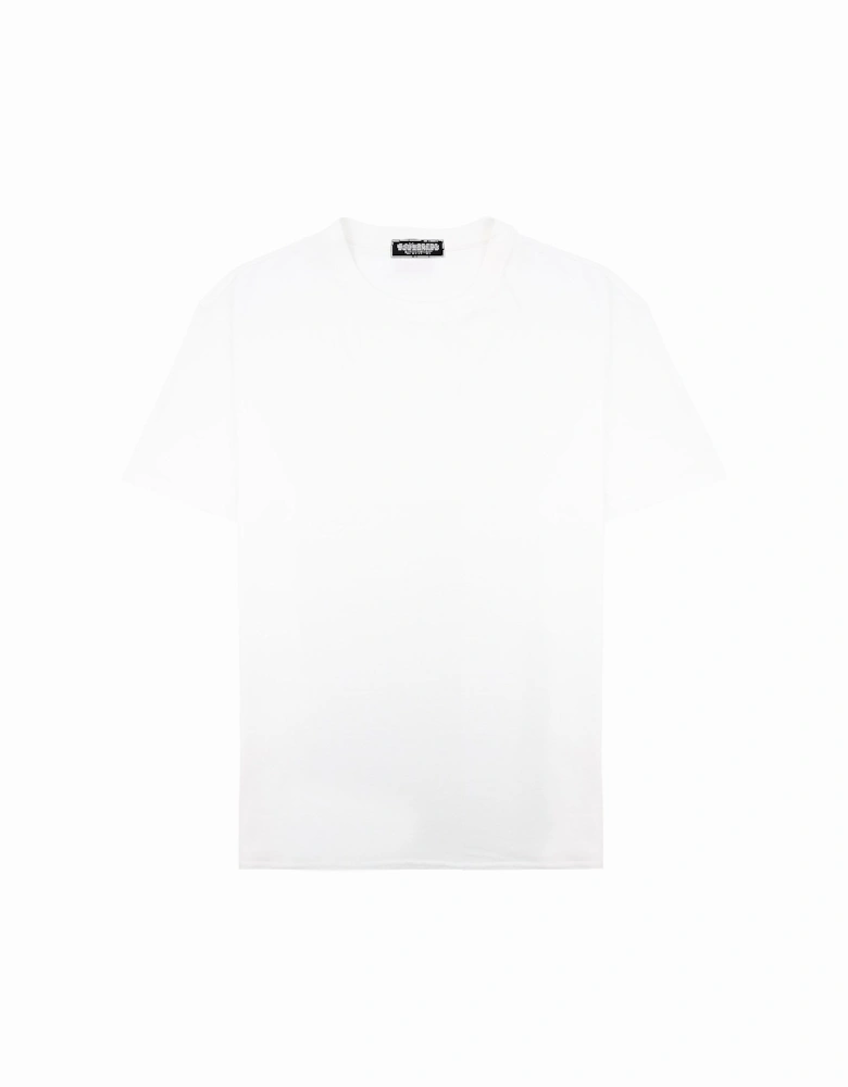 Embroidered Back Logo T Shirt White