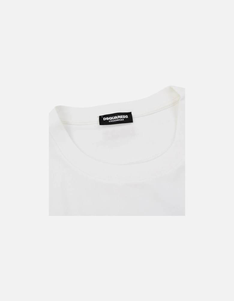 Embroidered Back Logo T Shirt White