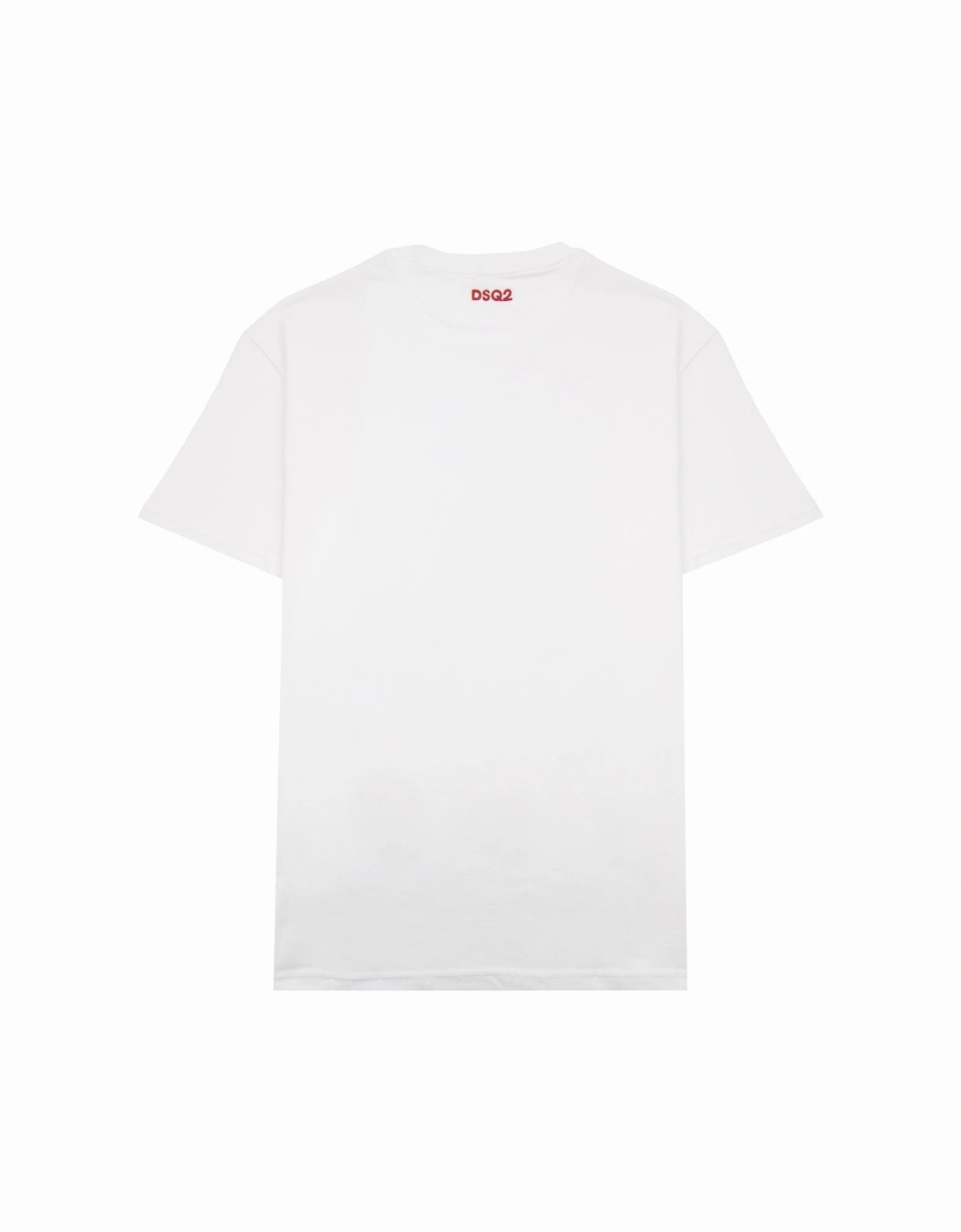 Embroidered Back Logo T Shirt White
