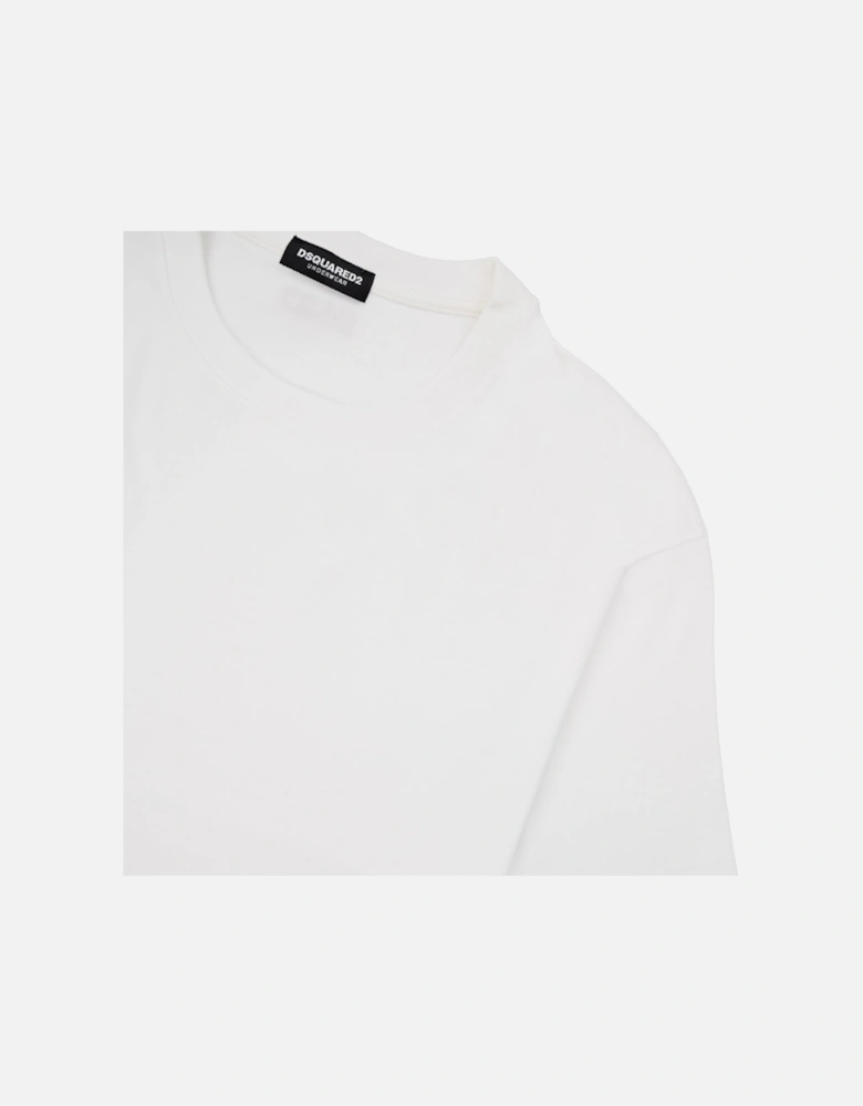 Embroidered Back Logo T Shirt White