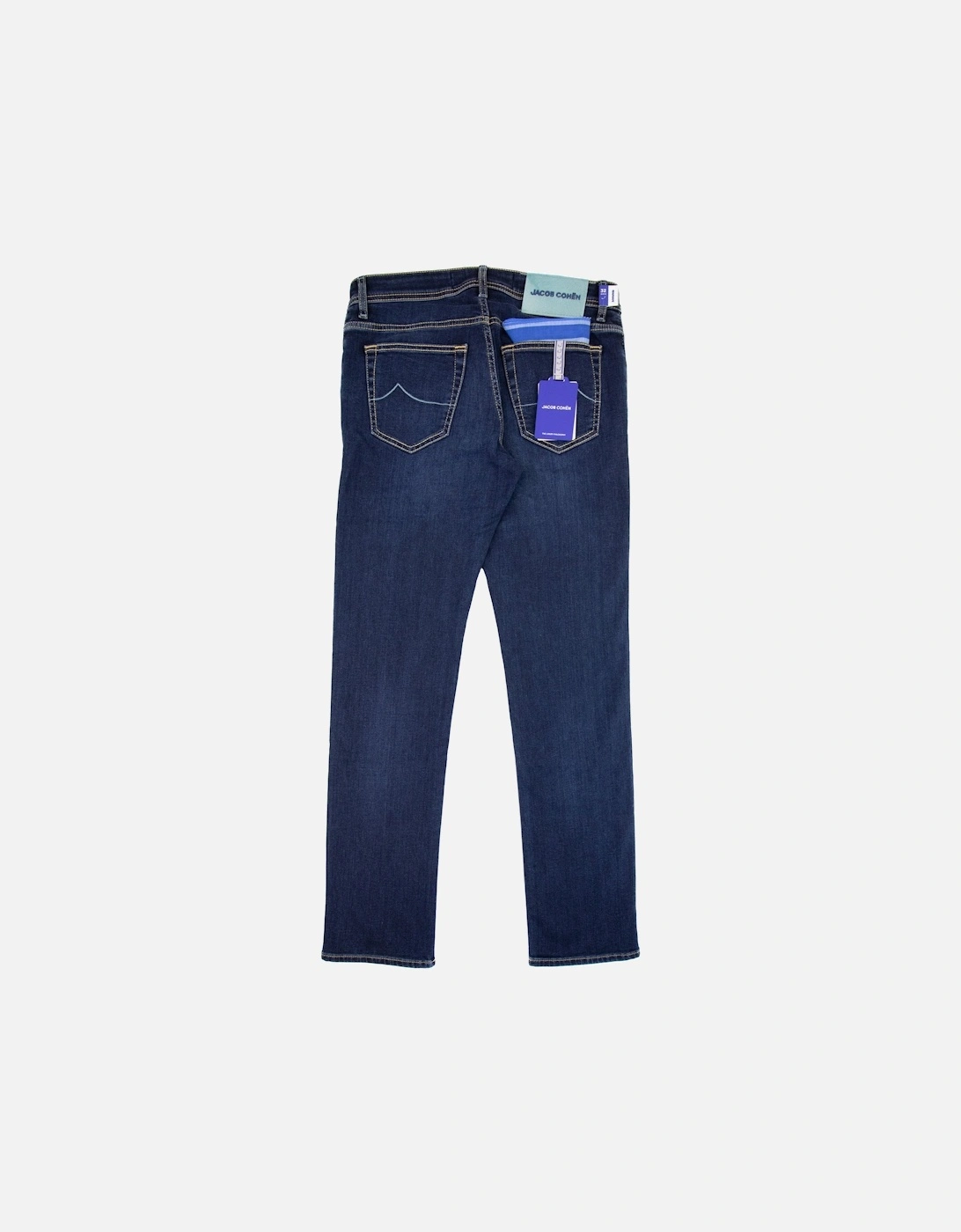 Nick Slim Fit Turquoise Patch Jean Denim