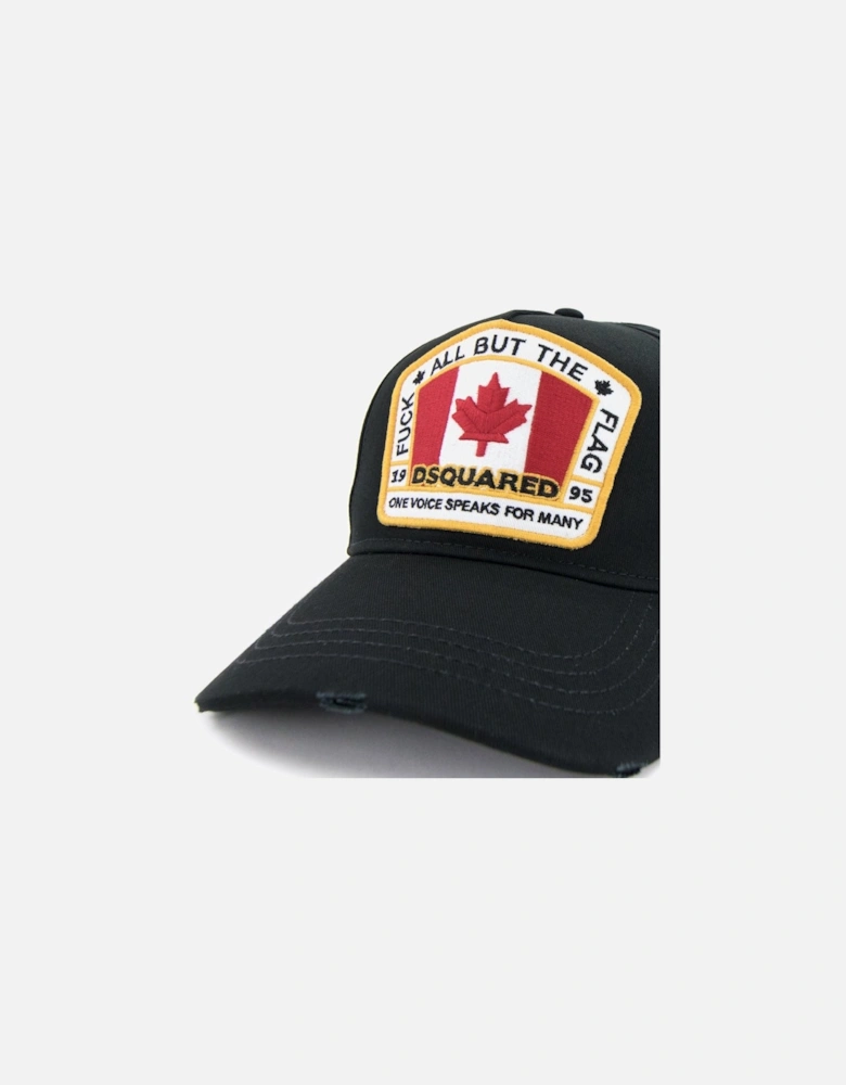 Canadian Flag Baseball Cap Black 2124
