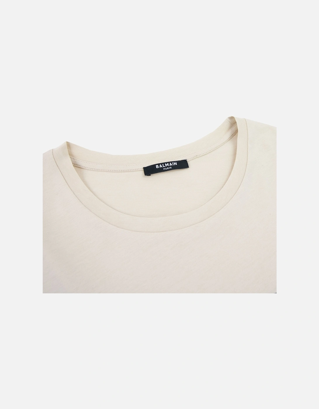 Logo Black Print T Shirt Ivory Gfe