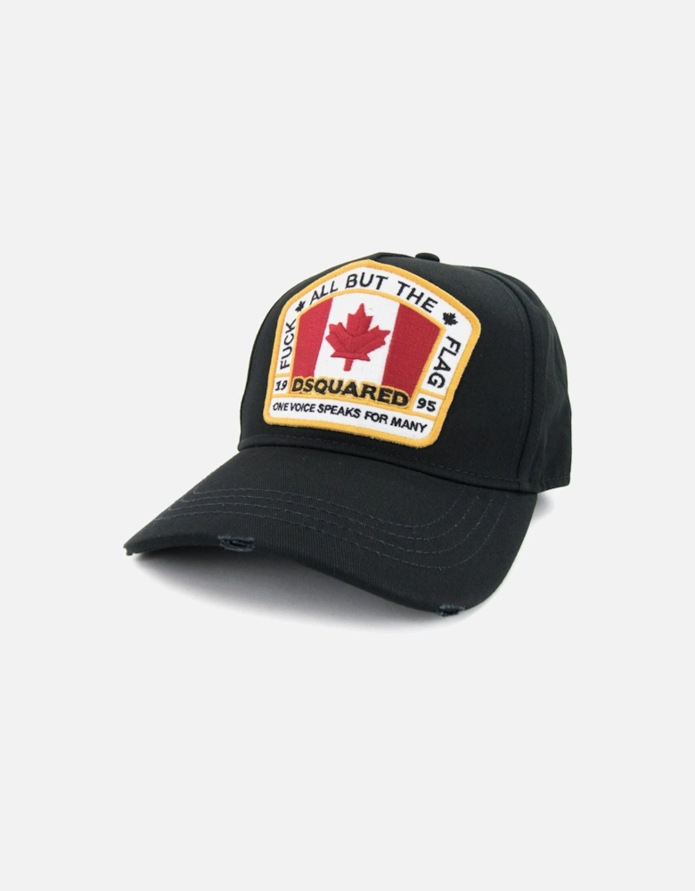 Canadian Flag Baseball Cap Black 2124