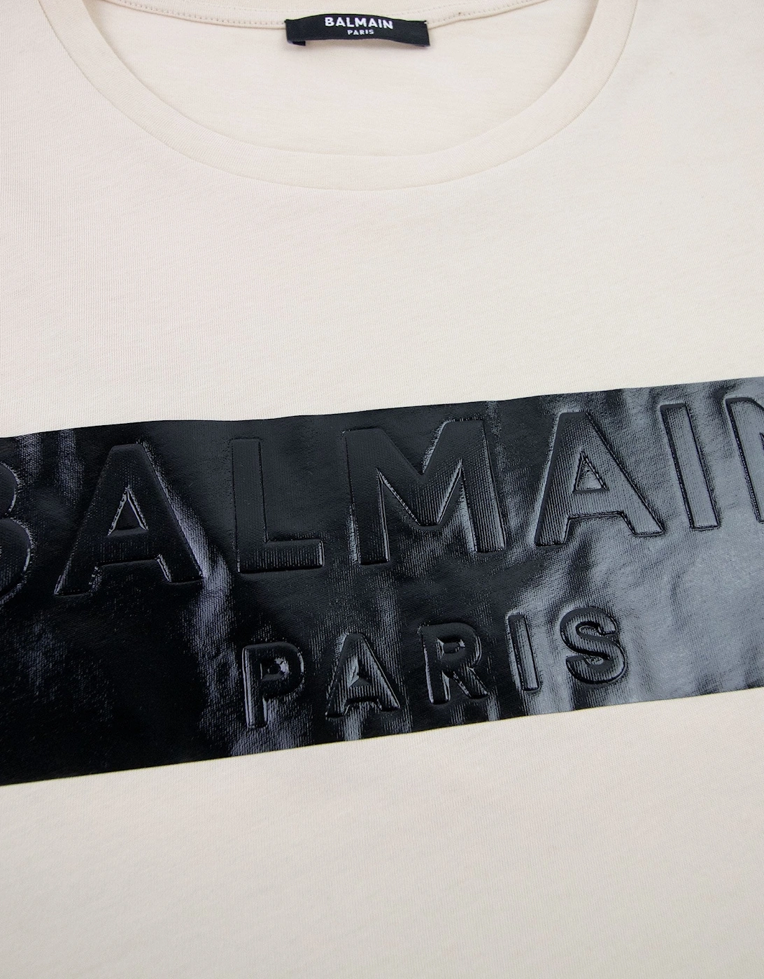 Logo Black Print T Shirt Ivory Gfe