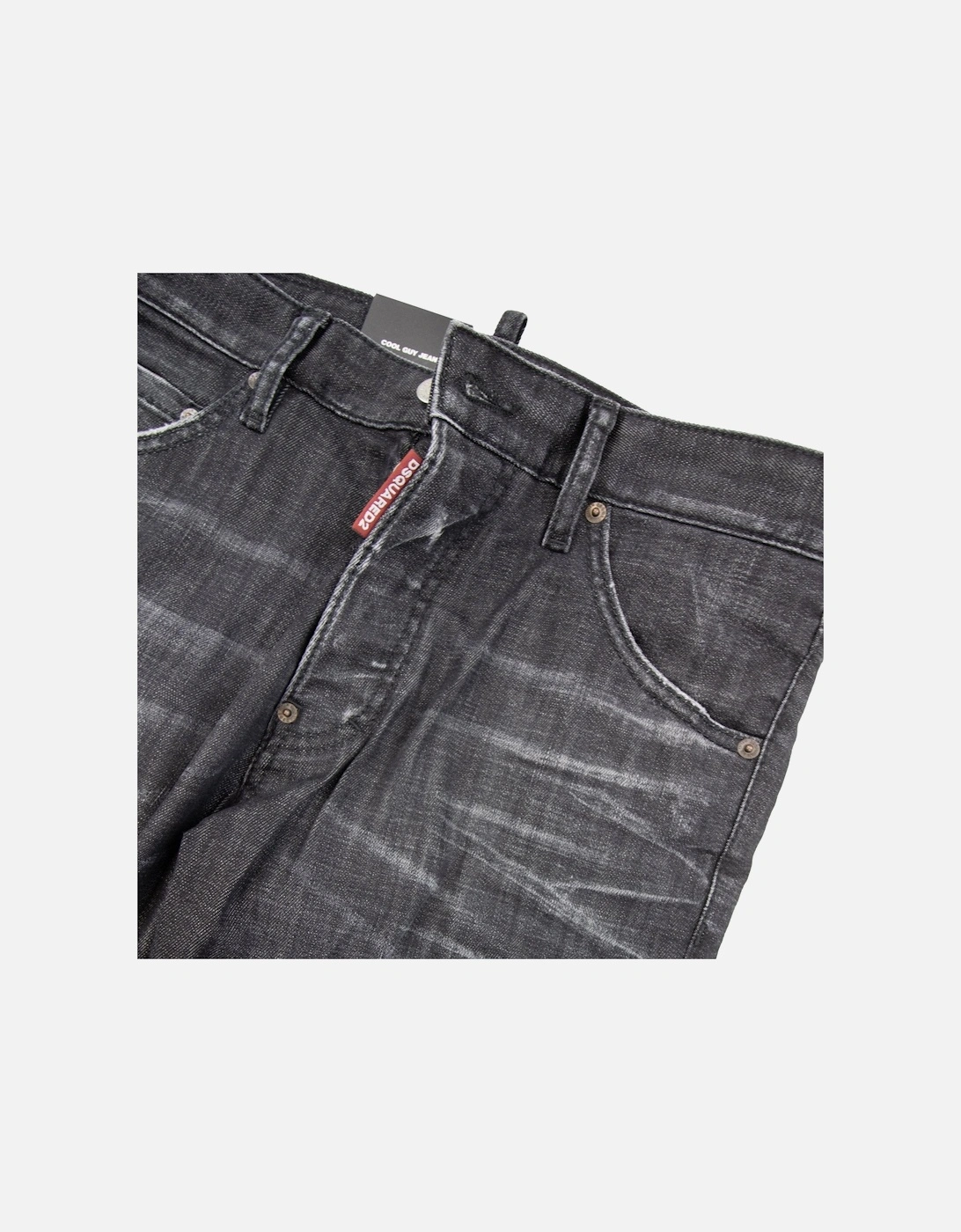 Black Easy Wash Cool Guy Jeans Black 900