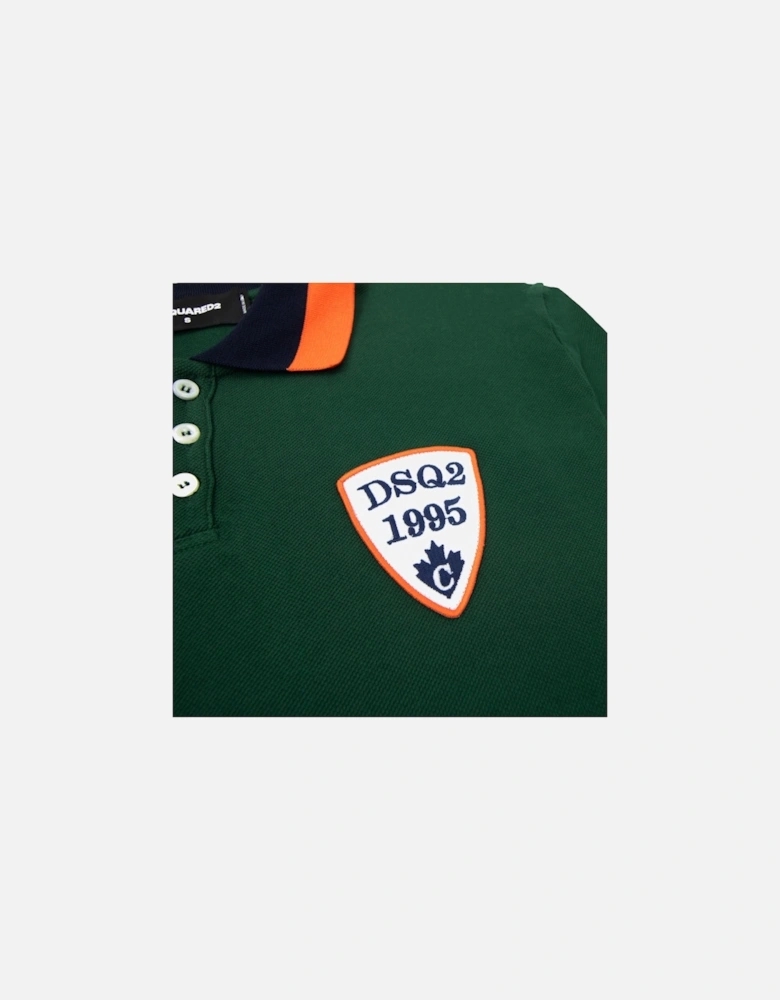 Dsq2 Embroidered Logo L/s Polo Green 650