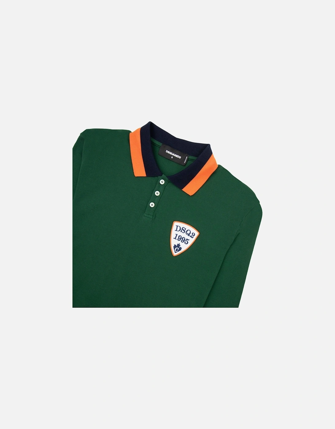 Dsq2 Embroidered Logo L/s Polo Green 650