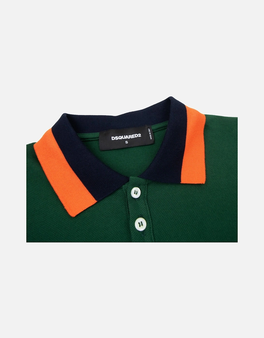 Dsq2 Embroidered Logo L/s Polo Green 650