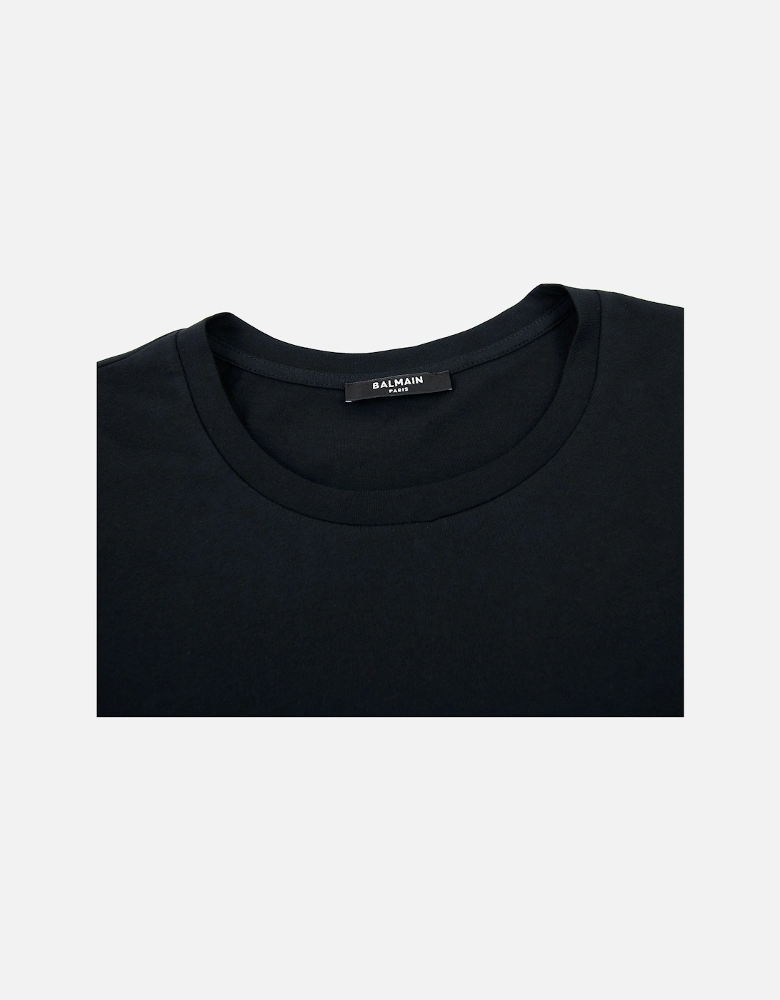 Embossed Paris Logo T Shirt Black 0pa
