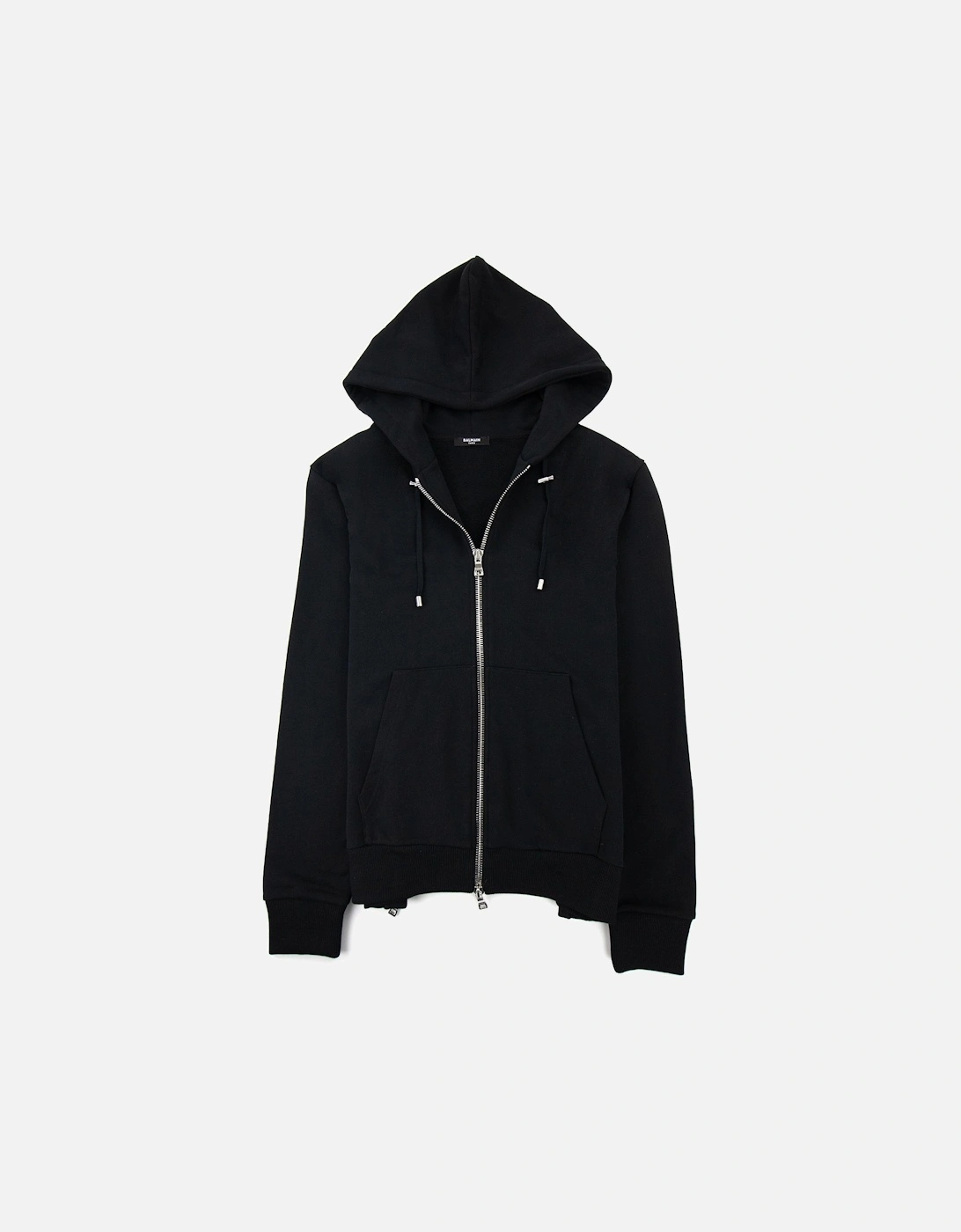 Logo Print Drawstring Hoodie Black Eab