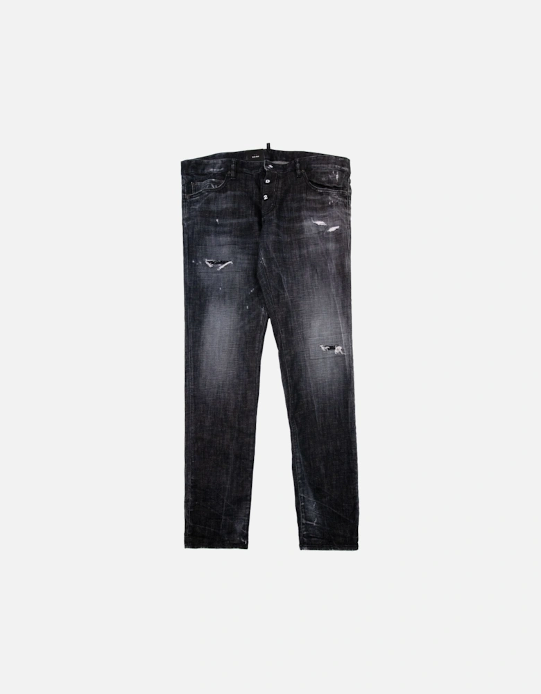 1964 Ripped Slim Fit Jean Black 900