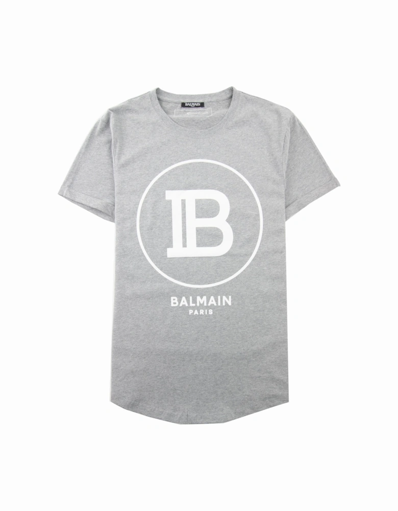 Printed Paris Logo T-Shirt Grey