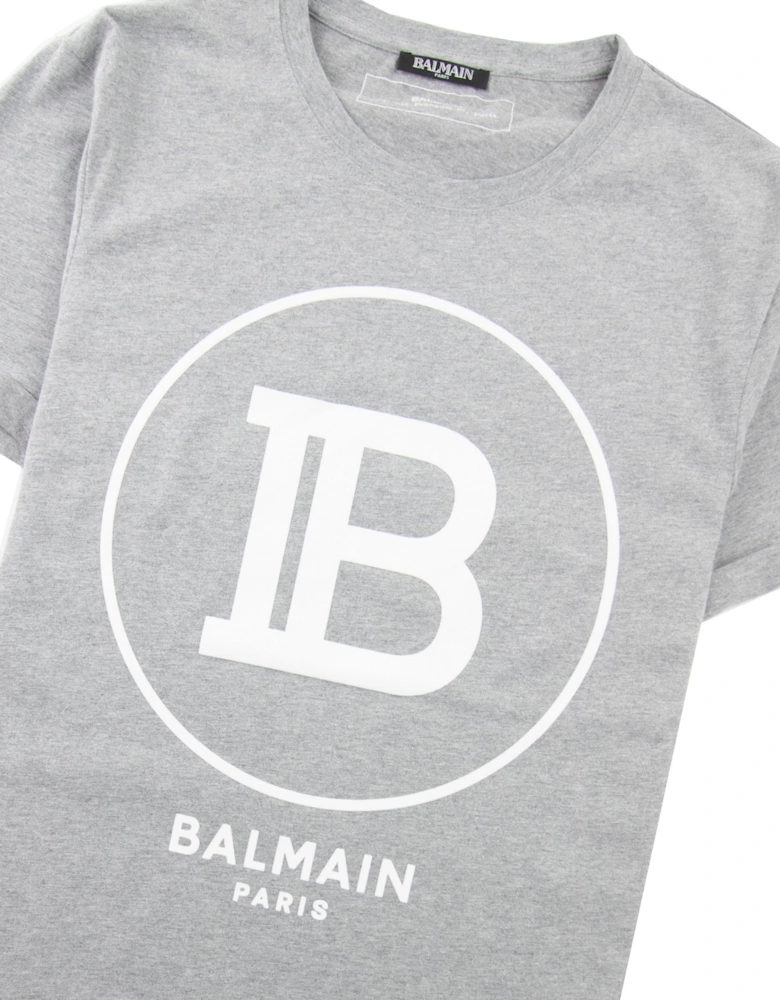 Printed Paris Logo T-Shirt Grey